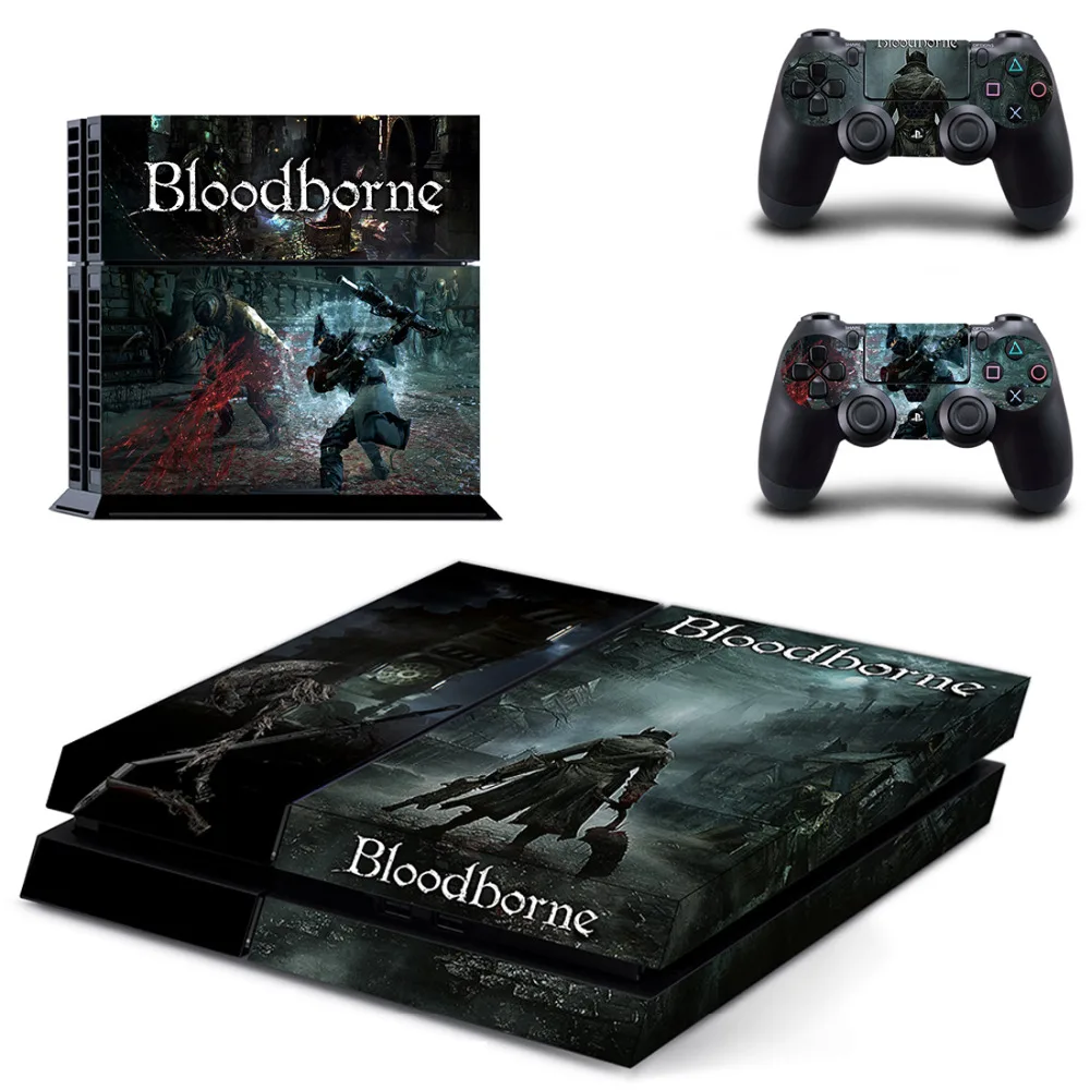 Виниловые наклейки Bloodborne The Old охотники Edition чехол для игры PS4 кожи для PS4 playstation 4 и 2 контроллера