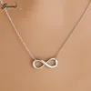 Очаровательное модное ожерелье Infinity 8 лист крест птица подвеска ожерелья для женщин бижутерия ожерелье до ключиц свадебное ожерелье ювелир... ► Фото 1/6