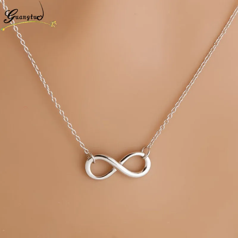 Очаровательное модное ожерелье Infinity 8 лист крест птица подвеска ожерелья для