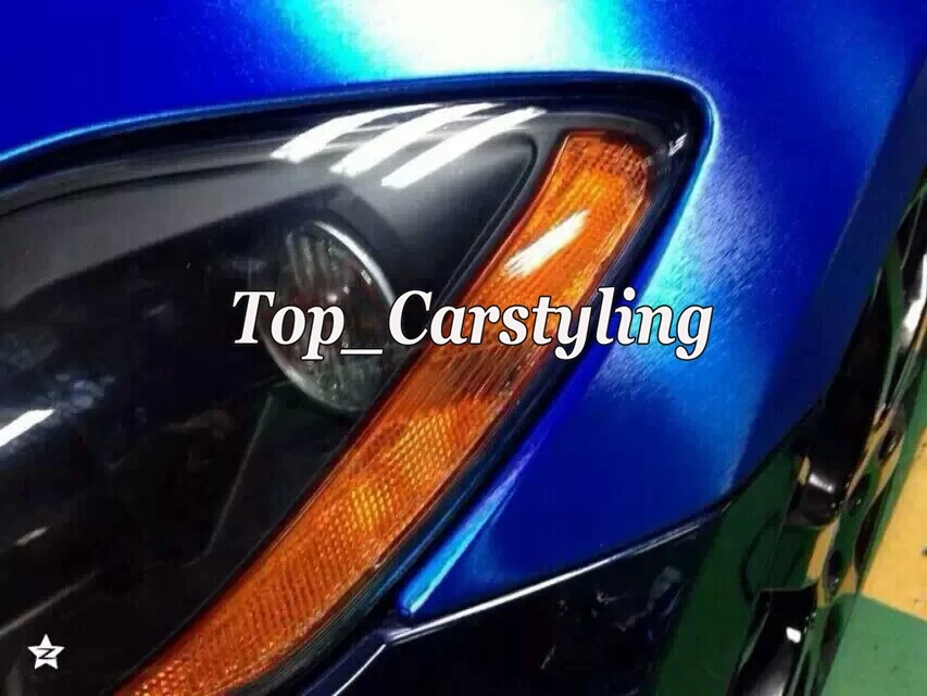 chrome brushed steel vinyl car wrapping film with air free (3)