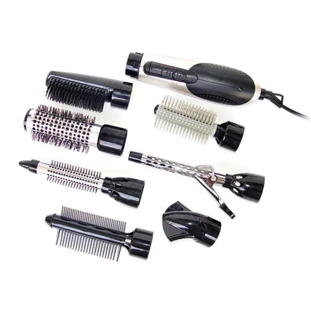 Professional 7 in 1 Hairdryer Electric Hair Curler Dryer Roller