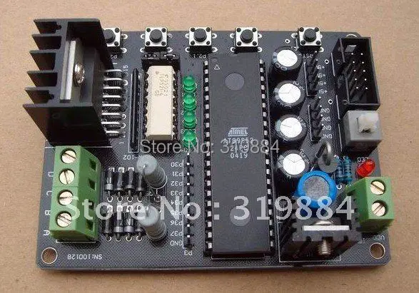 

Free shipping L298N Motor Shield DC Stepper Motor Drive board Module Programmable AT89S52 MCU