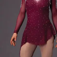 Конкурс Фигурное катание на коньках Платья для женщин для Для женщин с спандекс изящные бренд соревнования по фигурному катанию платье dr2581