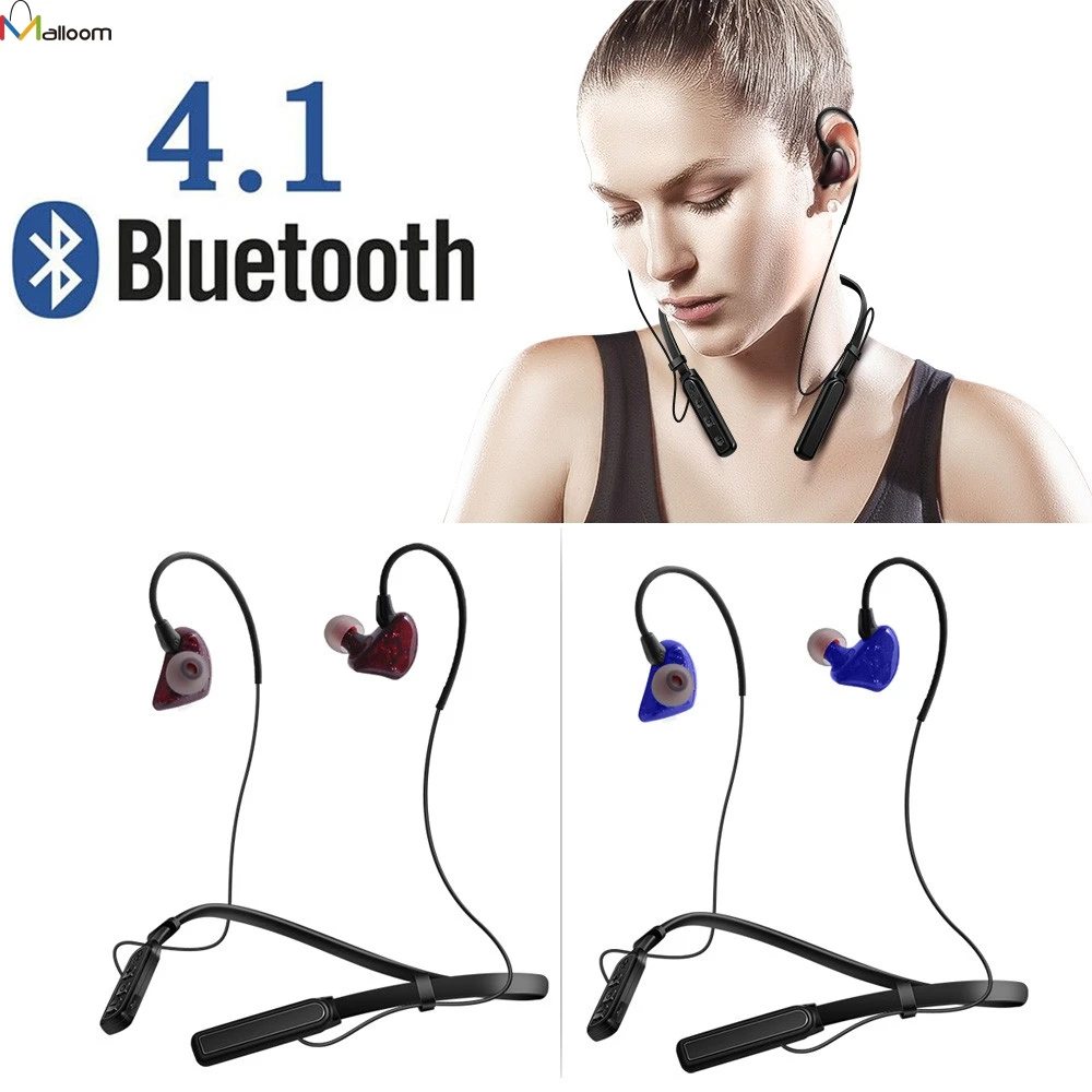 Wireless Sports Earphones Neckband Headset with Mic for iPhone Neck