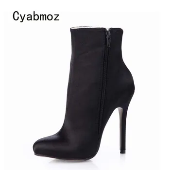 

Cyabmoz Shoes Woman Sexy High heels Women Winter Ankle boots Zapatos botas Mujer invierno Ladies Dress Party Valentine Shoes