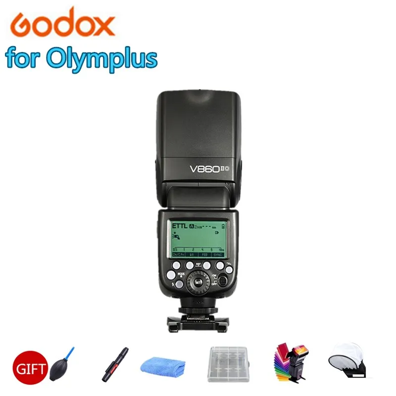 

Godox Flash V860II O Flash Speedlite 2.4G Wireless HSS 1/8000s TTL 2000mAh Li-on Battery Camera Flashs light for Olympus Cameras