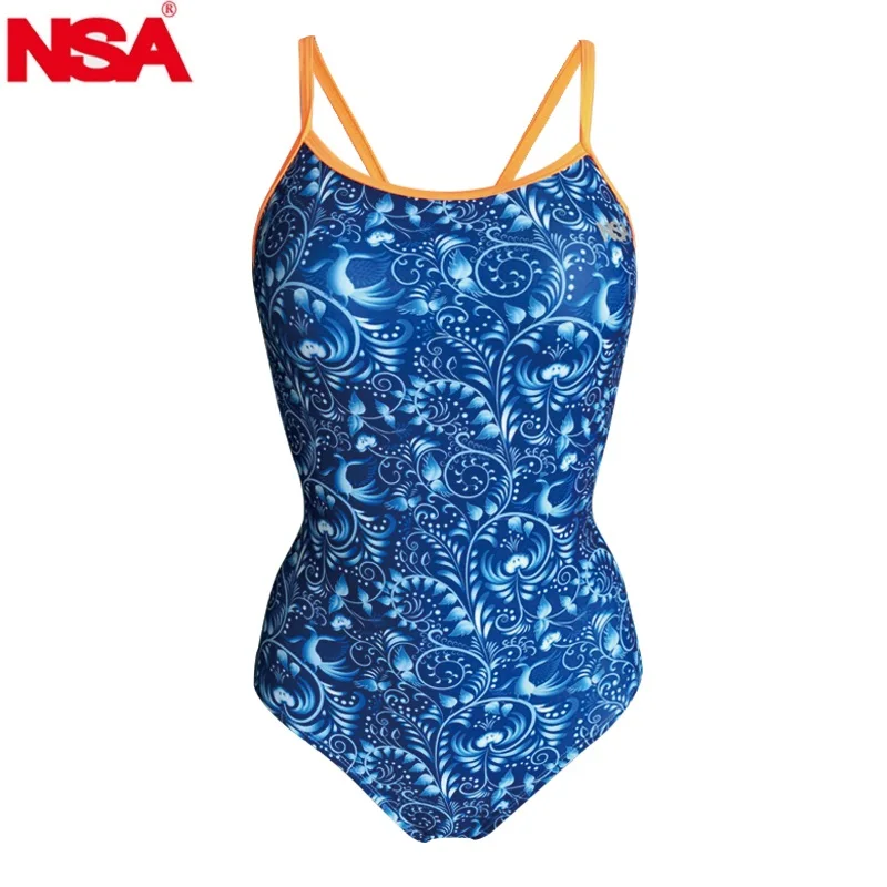 NSA 2021 New One Piece triangle Competition Training Swimsuit