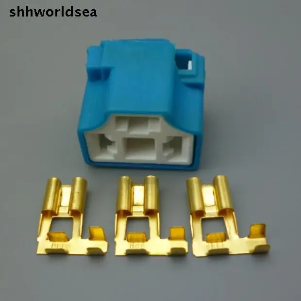 shhworldsea H4 ceramic socket female 9003 auto socket auto connector