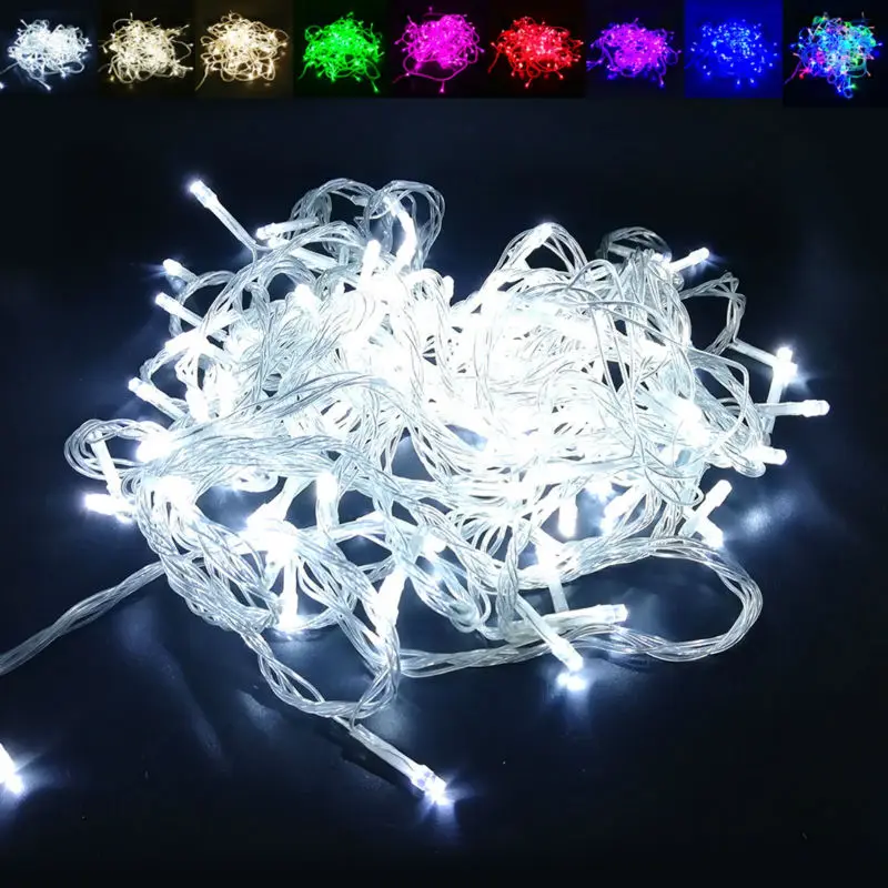 

Beautiful Holiday Lighting LED String Fairy Lights 10M 20M 30M 50M 100M Colorful Garland Strip Lamp for Christmas Party Wedding