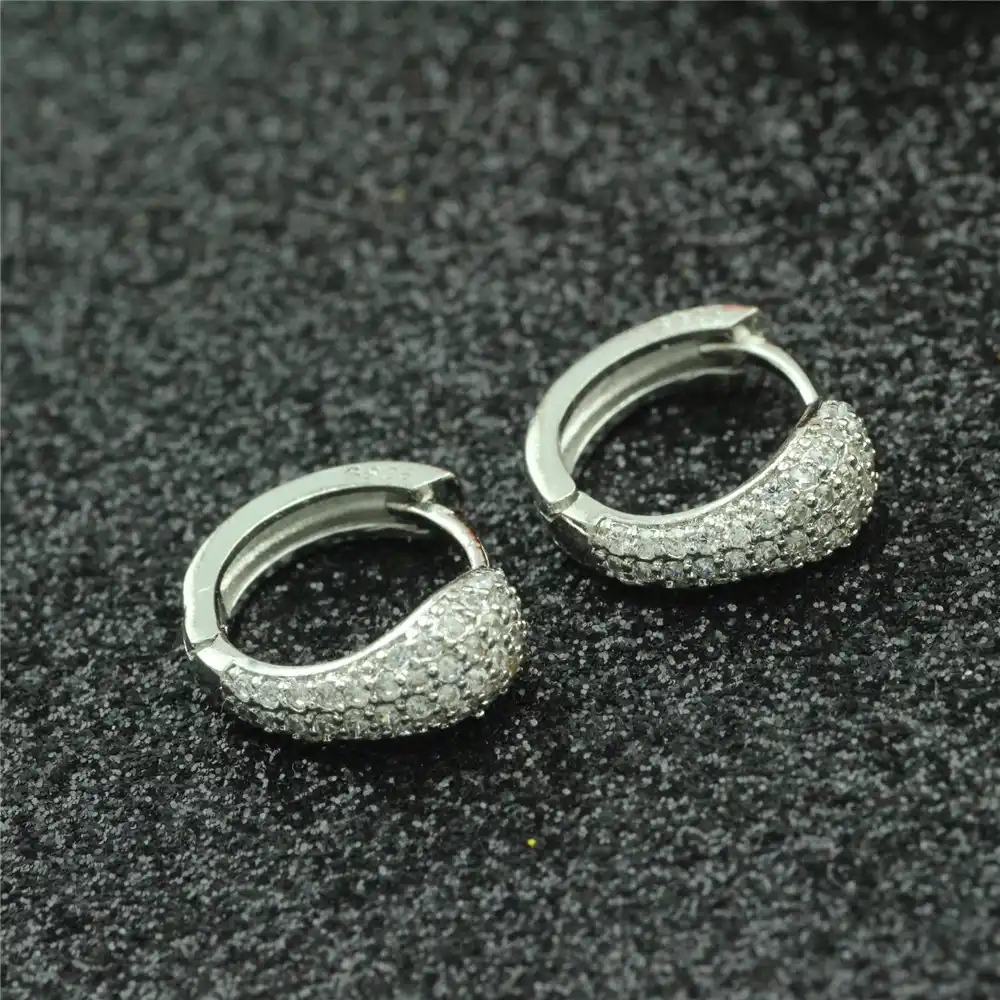 2017 Винтажные Ювелирные изделия, циркониевые серьги из стерлингового серебра 925 пробы, современные красивые серьги-гвоздики, кольцо для ушей, женский шарм, кольцо для ушей eh-131
