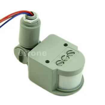 

12M PIR Infrared Outdoor Motion Sensor Wall Detector LED Security Light RF 140 Degree L15