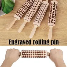 Скалка штифт тиснение плесень Пряничный инструмент Дерево Bakng форма выпечки печенье лапши печенье, фондан, пирог тесто День святого Валентина