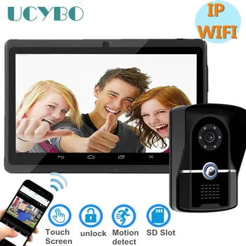 

7" Video intercom system wireless wifi IP video door phone Touch waterproof door camera home security video doorphone doorbell