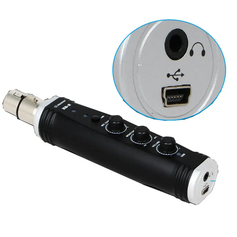 Alctron USB преобразователь XLR в микрофон предварительно усиленный компьютерный