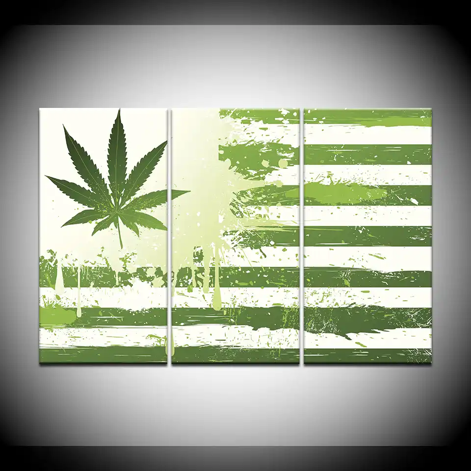 Lukisan Kanvas Gulma Header Bendera Abstrak 3 Buah Lukisan Seni Dinding Modular Wallpaper Olahraga Poster Cetak Dekorasi Rumah Painting Calligraphy Aliexpress