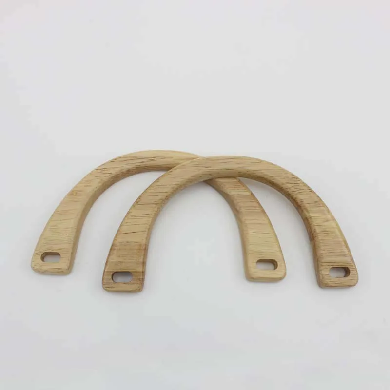 1 пара = 2 шт., 15X8 см Натуральная деревянная арка, сумки для девочек, сумки с маленькими ручками, дизайнерская деревянная Сумочка с ручками