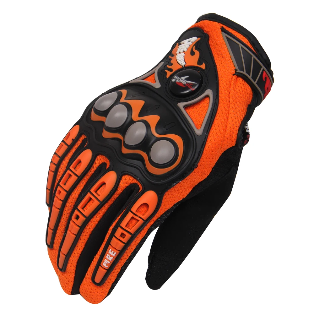 PRO-BIKER Перчатки для мотоциклистов Перчатки для мотокросса перчатки для езды на велосипеде Перчатки для мотоциклистов оранжевые MCS-23 - Цвет: Оранжевый
