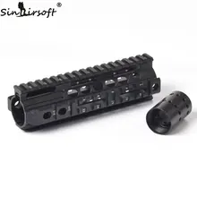 Алюминий Четырехъядерный 4-Вивер/Пикатинни карабин плавающий 7,2" Защита для рук qd-вертлюг Корпус для страйкбола AR15 M4/16