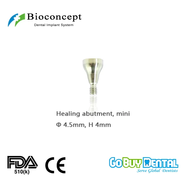 

Osstem TSIII&Hiossen ETIII Compatible Bioconcept Hex Mini healing abutment D4.5mm, height 4mm(323120)