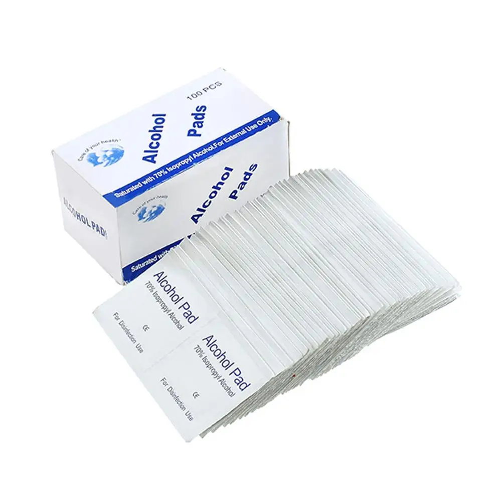 

100PCS disinfection cotton Glasses Wipes Cleaning Pads Scratch Resistant Wipe On Screen Protector Eyeglass Cleaner Wipe Pad