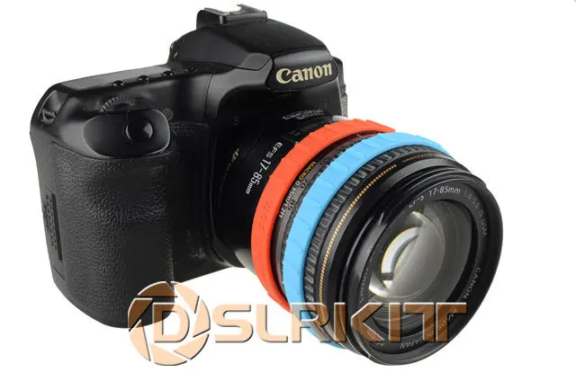 7 шт. силиконовые резиновые браслеты для объектива камеры|set colores|set braceletset camera |