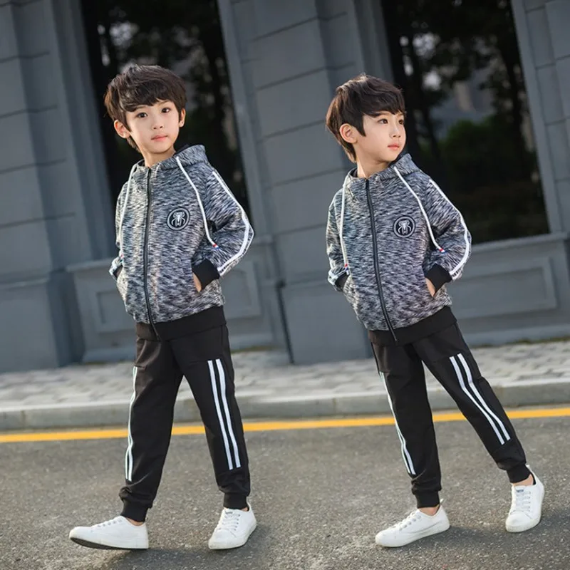 

Anlencool Boys 2019 Factory direct sales new children's clothing set boys handsome boy children's sports sweater two-piece set