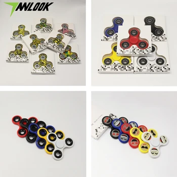 200pcs/lot DHL Fidget spinner lot Finger spinner Tri Hand spinner Stres Carki Handspinner Figit Tri-spinner Toy Figet spiner