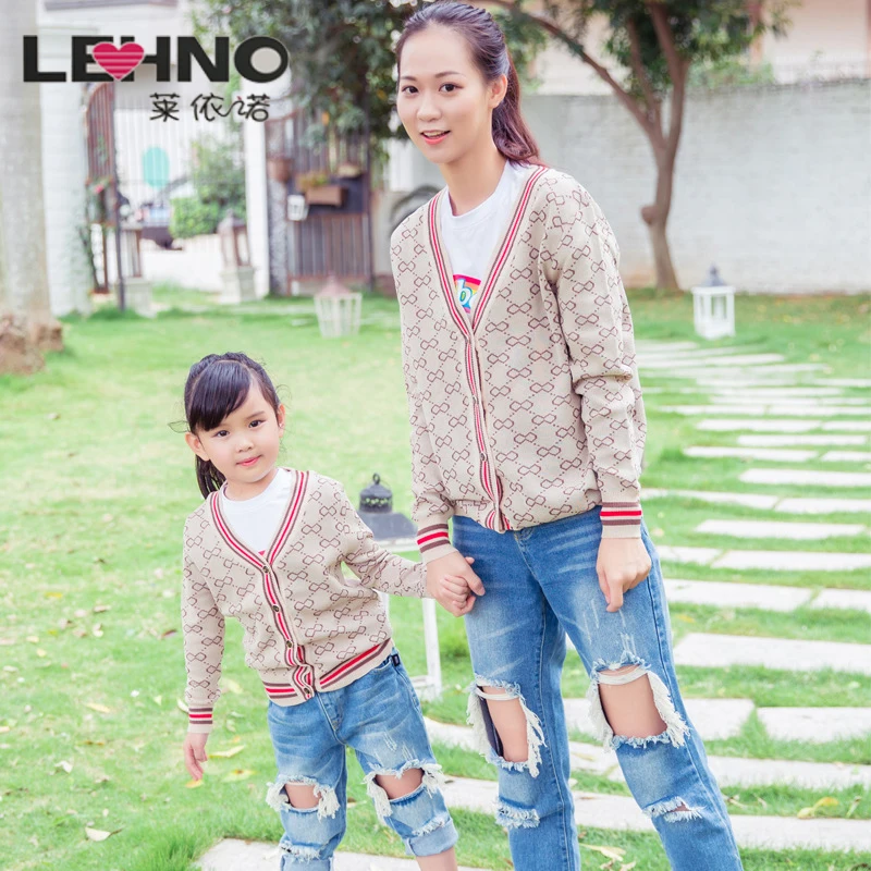 

Winter Cardigan Jacket Loose Korean Edition Sweaters Family Matching Clothes