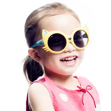 Дети девочки мальчик Автомобильный увлажнитель мультяшная кошка анти UV400 Солнцезащитные очки для малышей младенцев солнцезащитные очки товары для детской вечеринки