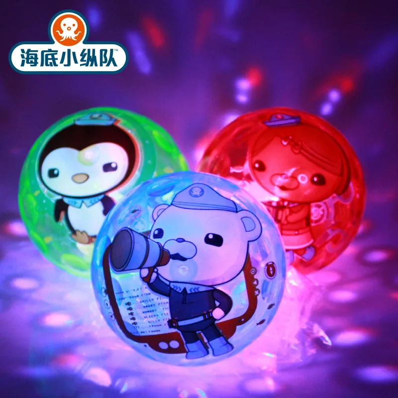 

Octonauts toys for children glowing luminous bouncing children flashing jumping ball large toy ball pats the ball small gift