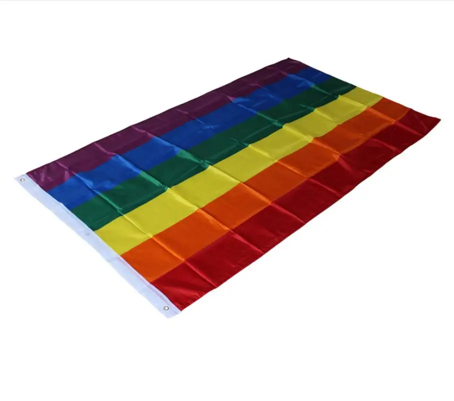 Wholesale 4 pc/lot Administrative supplies multinational flag rainbow flag stationery 90*150cm