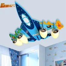 Acrylic Wireless Bluetooth Airplane E14 Led Ceiling Lights Kids 110V-220V USB Audio Amplifier Speakers Wooden Led Ceiling Light