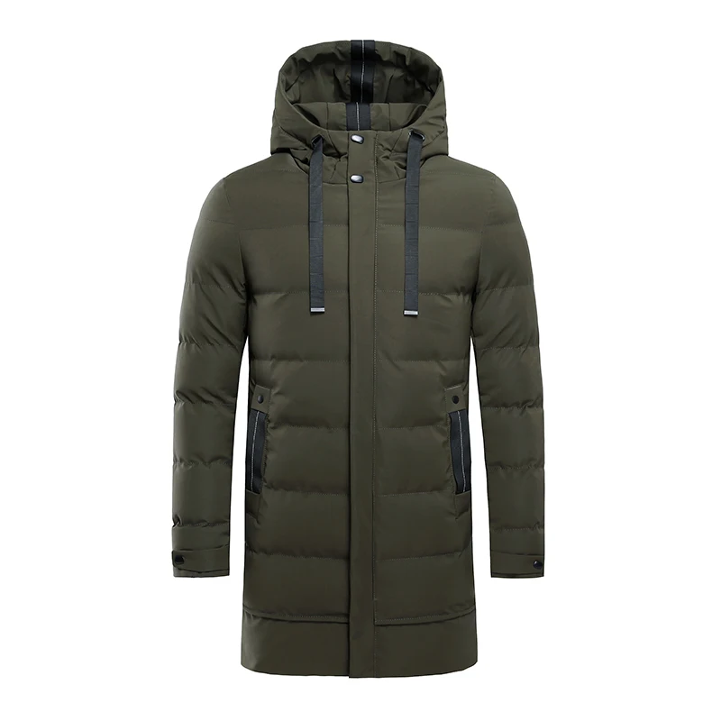 Мужская зимняя теплая куртка X-long, хлопковое пальто для молодых мужчин, утолщенные теплые парки с капюшоном 4XL