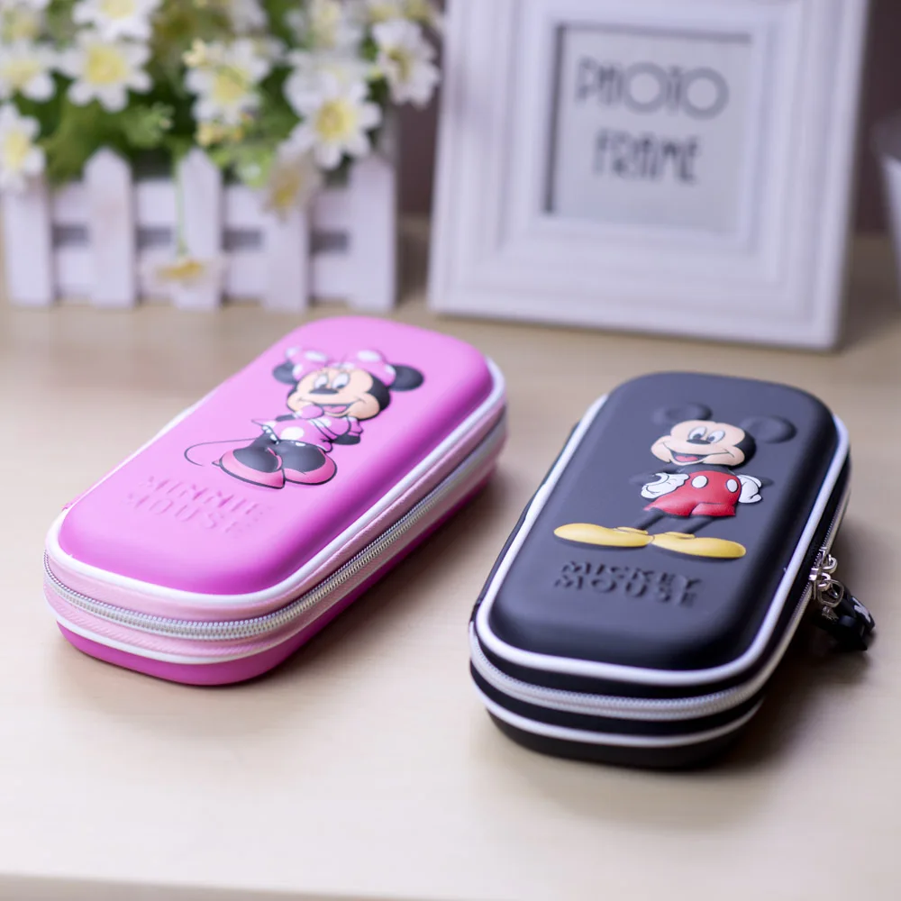 

2PCS micke pencil case EVA 3D school large pencil box kawaii cute boy girl pen case Pen Holder pencil bag waterproof