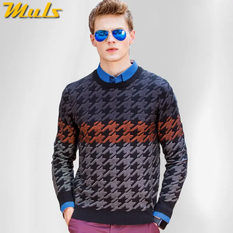 100 cotton sweater men pullover for man Autumn Winter Male pullover
