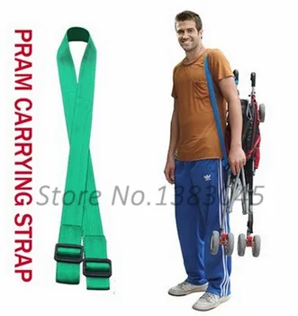 

Folding Stroller Carrying Shoulder Strap Carriage Belt Adjustable Hands Free Straps