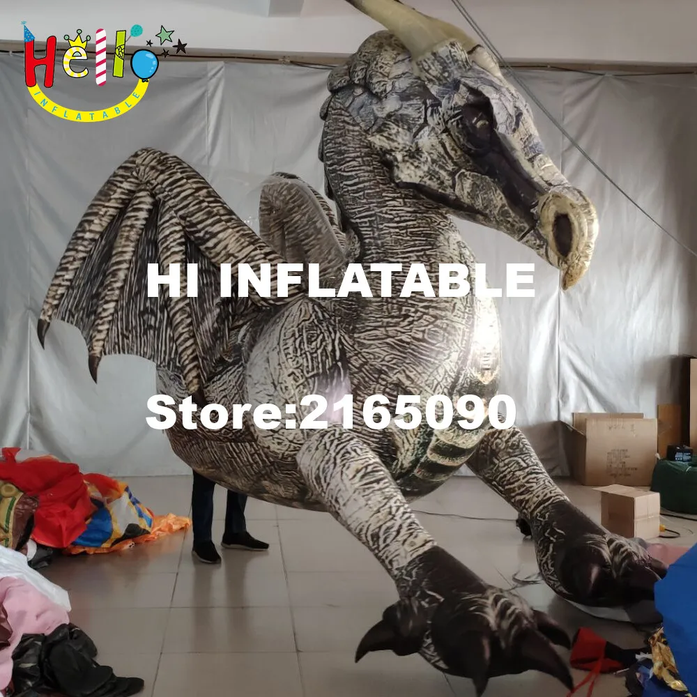 Представление гигантский надувной костюм дракона костюм марионетки надувной
