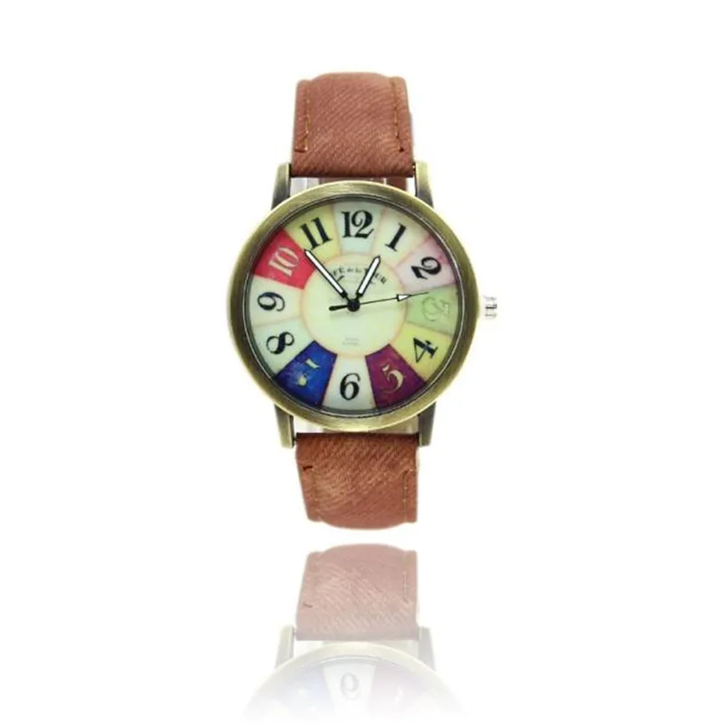 

GEMIXI Fashion Watches women luxury brand wristwatches fashionable Harajuku Graffiti Pattern Leather Band Wrist Watches