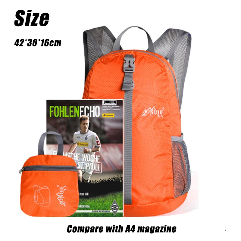 AONIJIE طوي في الهواء الطلق على ظهره للماء النساء الرجال الرياضة حقيبة حقيبة ظهر للسفر خفيفة الوزن كيس التسلق للتخييم التنزه