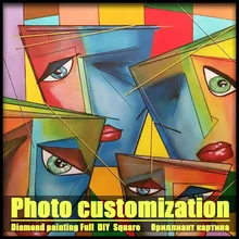 Полная квадратная Алмазная вышивка фото на заказ 5D DIY Алмазная картина вышивка крестиком девушка искусство полная Алмазная мозаика семейная собака распродажа