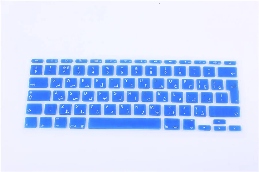 Арабский ЕС Версия силиконовые Радуга Клавиатура Плёнки чехол для Apple MacBook Air Pro 11