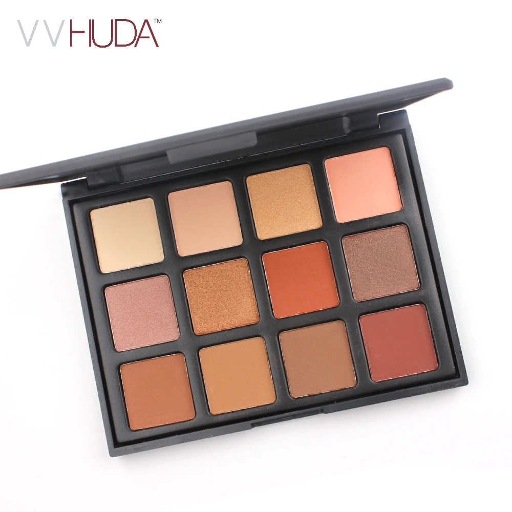

VVHUDA Natural 12NB Palette Beauty Eye Shadow Makeup Pigment Shimmer Glitter Matte Nude Enhance Darker Earth Warm Collection