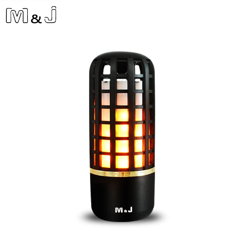 Светодиодные лампы M & J с эффектом пламени Беспроводная Bluetooth стереоколонка