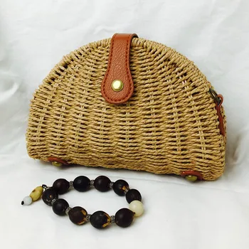 

Bags For Women 2019 Summer Fashion Concise Casual Personality Retro Straw Cute Shoulder Bag