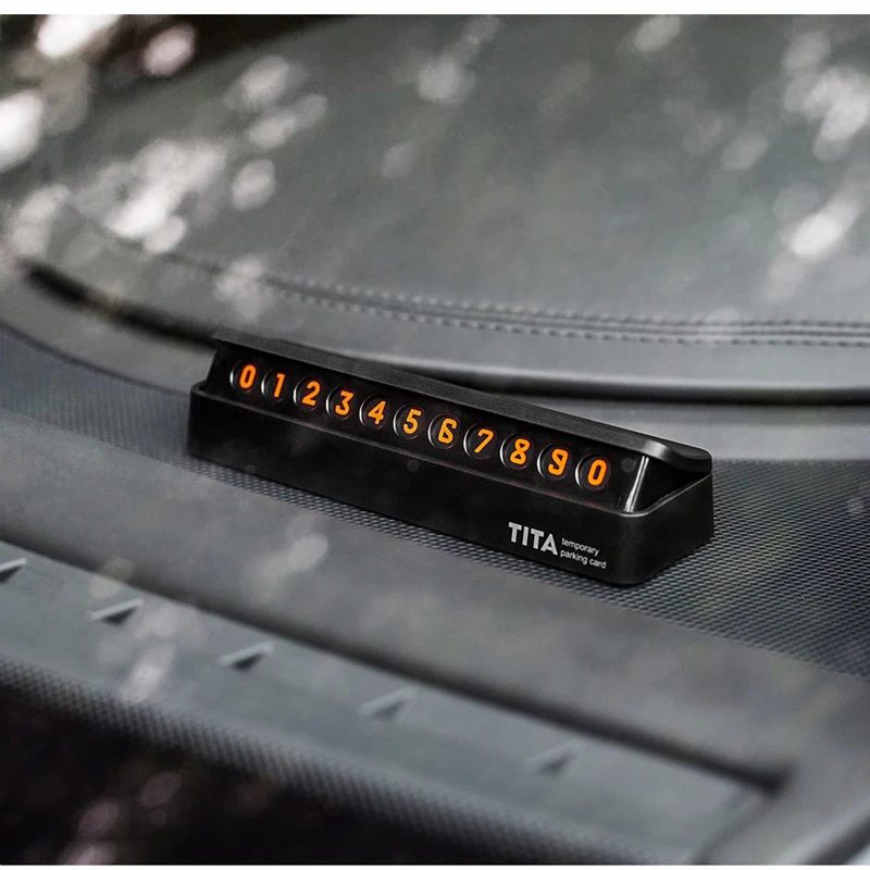 Xiaomi TITA временный стоп знак автомобильный парковочный номер карты может скрывать поддержка многонациональных телефонных номеров для движения автомобиля