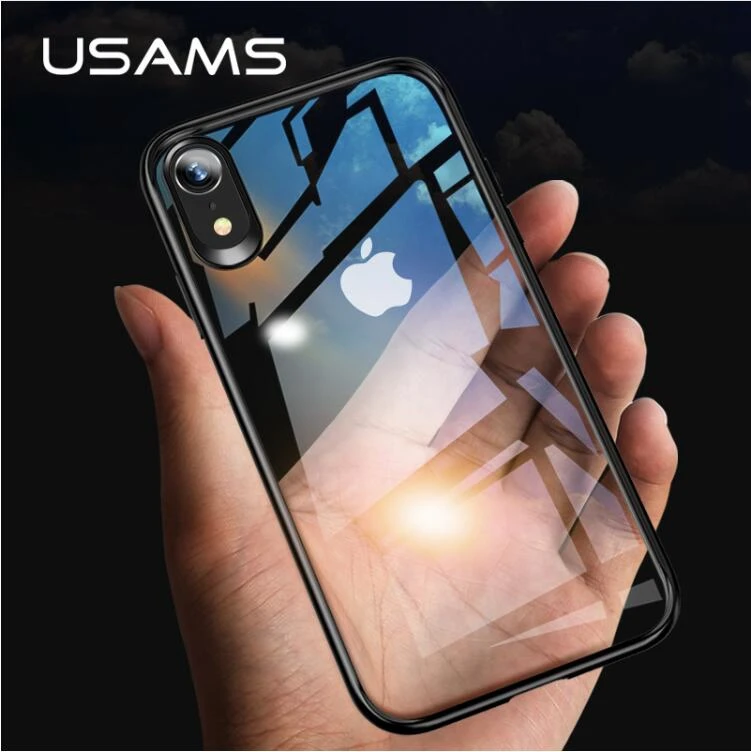 USAMS Mint Series case For iPhone XR / Xs / For iPhone Xs Max Dual Protection TPU Frame + Clear ...
