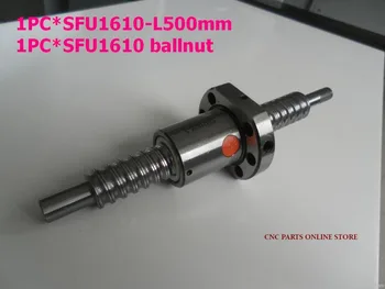 

China produce 1set of SFU1610-L500mm ball screw sets with standard end machining both ends