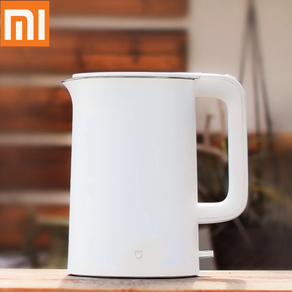 

Xiaomi Electric Water Kettle 1.5L Auto Power-off Protection 304 Stainless Steel Inner Layer LED Indicator Light Water Pot