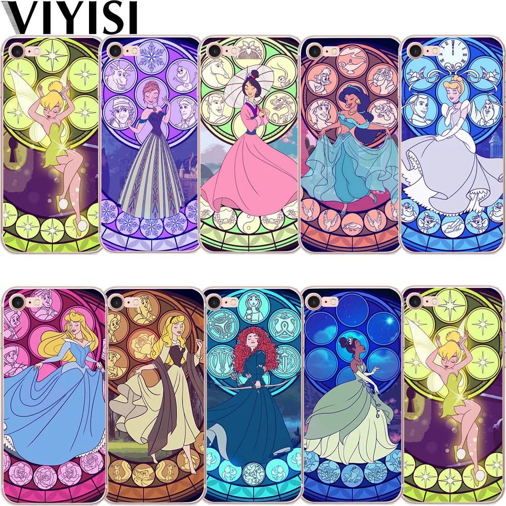 

VIYISI Princess For Apple iphone X iPhone 7 5 5S SE 6 6S 8 Plus Phone case Coque Soft Silicone TPU Back Cover Shell Capinha Cell