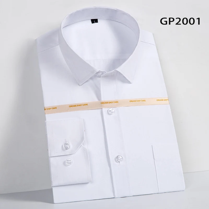 

Aoliwen 2019 Men's High Quality Brand Shirts Business Dress Casual Long Sleeve Large Size Shirt Slim S-7XL Comfort Cotton 8color
